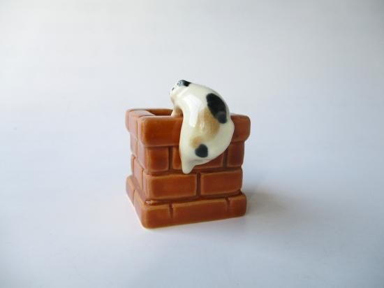 一閑猫蓋置 (共箱)今岡三四郎 - 茶道具販売 栗林園
