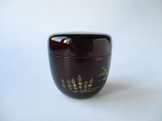 茶道具 青楓流水蒔絵 中棗 内梨子地 溜塗 東雲 紙箱 茶道具 青楓流水蒔絵 中棗 内梨子地 溜塗 東雲 紙箱 - メルカリ