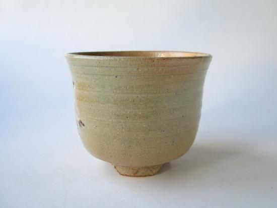 高麗写 立鶴筒茶碗 (共箱)渡辺伸治 - 茶道具販売 栗林園 高麗写 立鶴筒茶碗 (共箱)渡辺伸治 - 茶道具販売 栗林園