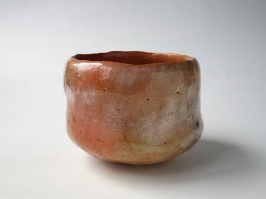赤楽茶碗 (共箱)吉村重生 - 茶道具販売 栗林園