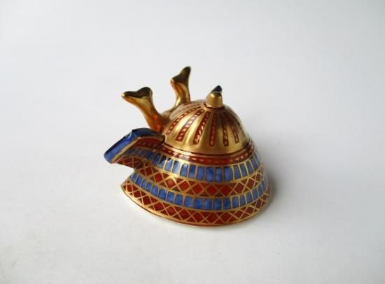金襴手 兜蓋置 (共箱)高野昭阿弥 - 茶道具販売 栗林園 金襴手 兜蓋置 (共箱)高野昭阿弥 - 茶道具販売 栗林園