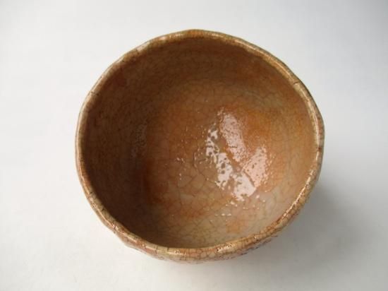 茶道具　瀬戸名工　加藤麦袋作　無地志野茶碗　書付時代箱　C　R8351 茶道具 瀬戸名工 加藤麦袋作 無地志野茶碗 書付時代箱 C R8351の