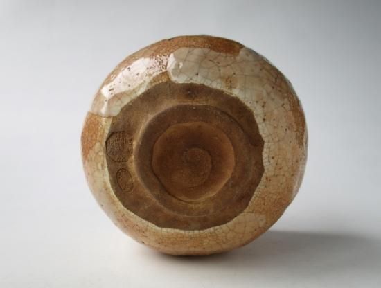 御大典記念 志野茶碗 (共箱)加藤麦袋 - 茶道具販売 栗林園