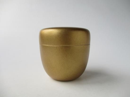 梨子地平棗 海松貝蒔絵（内梨子地）【販売】-茶道具は京都しみず