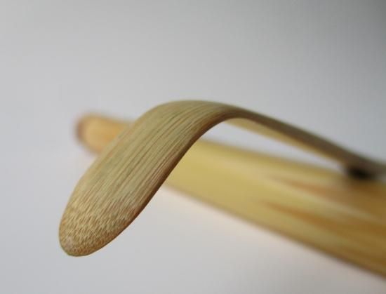 招春寺 福本積應茶杓 銘 「喫茶去」 共筒・共箱下削り 宗篤