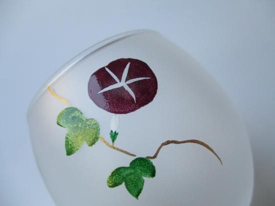 朝顔蒔絵 硝子茶器 (共箱)佐々木麗峰 - 茶道具販売 栗林園