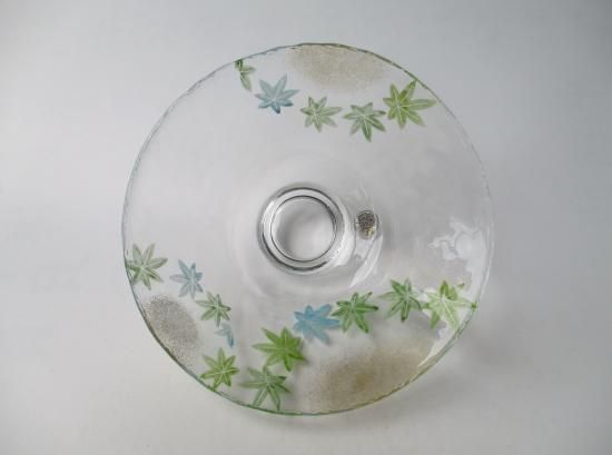 耐熱ガラス 青楓絵平茶碗 (紙箱)山岡善高・太武朗工房 - 茶道具