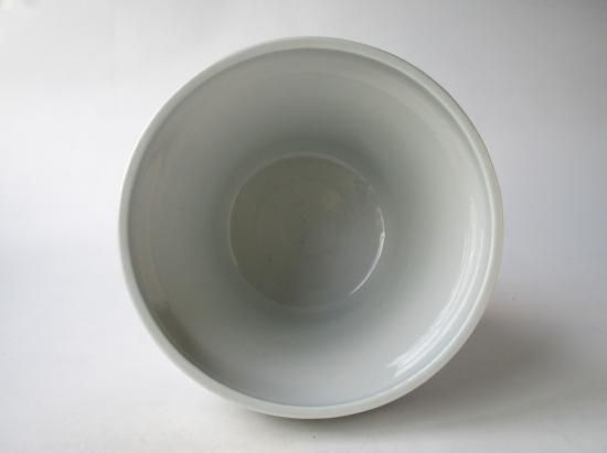 膳所焼 染付 竹絵水指 (共箱)陽炎園 岩崎新定 - 茶道具販売 栗林園 膳所焼 染付 竹絵水指 (共箱)陽炎園 岩崎新定 - 茶道具販売 栗林園