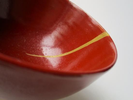 珉平焼 赤地 金海老茶碗 (共箱) - 茶道具販売 栗林園 珉平焼 赤地 金海老茶碗 (共箱) - 茶道具販売 栗林園