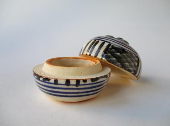 萩焼 柿香合 (共箱)十二代 田原陶兵衛 - 茶道具販売 栗林園