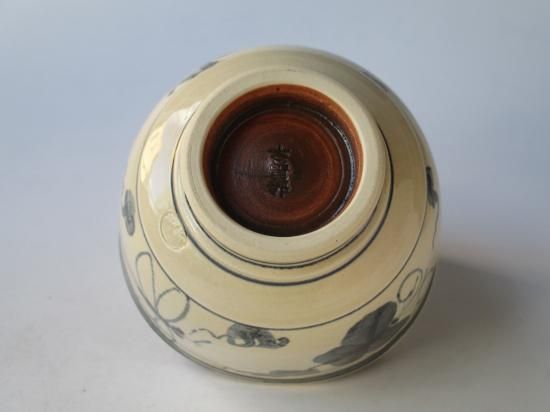 古曽部焼 安南絞手 蜻蛉茶碗 (共箱)寒川義崇 - 茶道具販売 栗林園