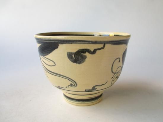 古曽部焼 安南絞手 蜻蛉茶碗 (共箱)寒川義崇 - 茶道具販売 栗林園