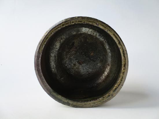 丹波焼 窯変建水 (共箱)市野豊治 - 茶道具販売 栗林園