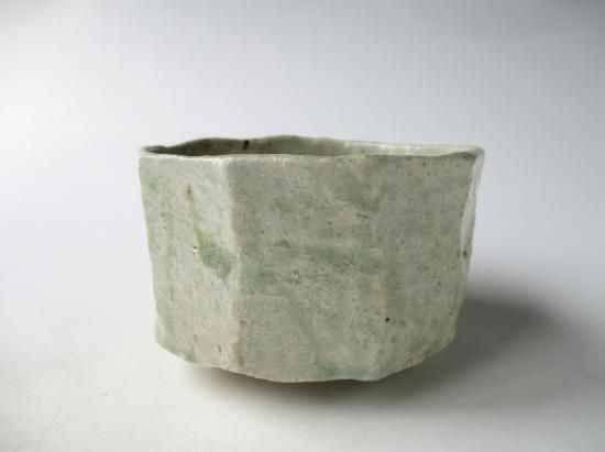 信楽焼 面取茶碗 (共箱)保庭楽入 - 茶道具販売 栗林園 信楽焼 面取茶碗 (共箱)保庭楽入 - 茶道具販売 栗林園