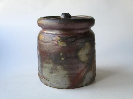 備前焼 耳付水指 (共箱)伊勢崎満 - 茶道具販売 栗林園 備前焼 耳付水指 (共箱)伊勢崎満 - 茶道具販売 栗林園