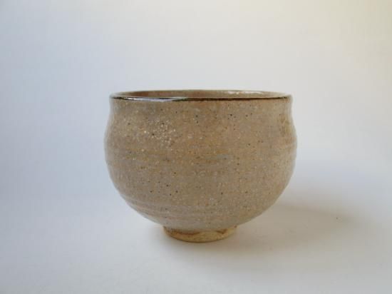 灰釉 雪南天絵茶碗 (共箱)中村良二 - 茶道具販売 栗林園