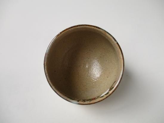 灰釉 雪南天絵茶碗 (共箱)中村良二 - 茶道具販売 栗林園