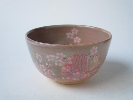 萩焼 姫茶碗 桜 (紙箱)坂高麗左衛門窯 - 茶道具販売 栗林園 萩焼 姫茶碗 桜 (紙箱)坂高麗左衛門窯 - 茶道具販売 栗林園