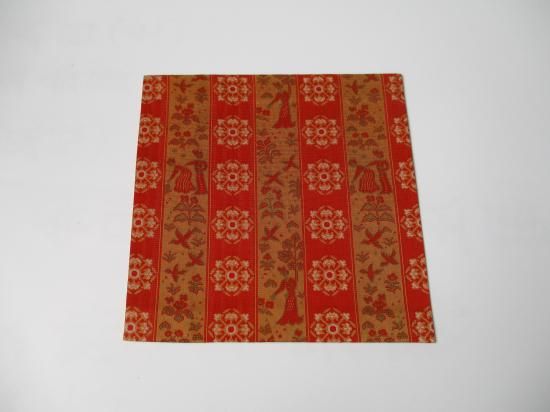 正倉院竪笛刻彫紋 古帛紗 (簡易ナイロン袋入り) - 茶道具販売 栗林園
