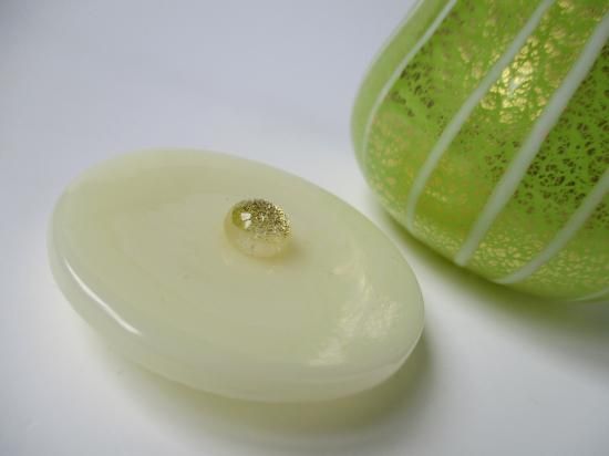 金彩レイユール紋 ガラス替茶器 (共箱)新倉晴比古 - 茶道具販売