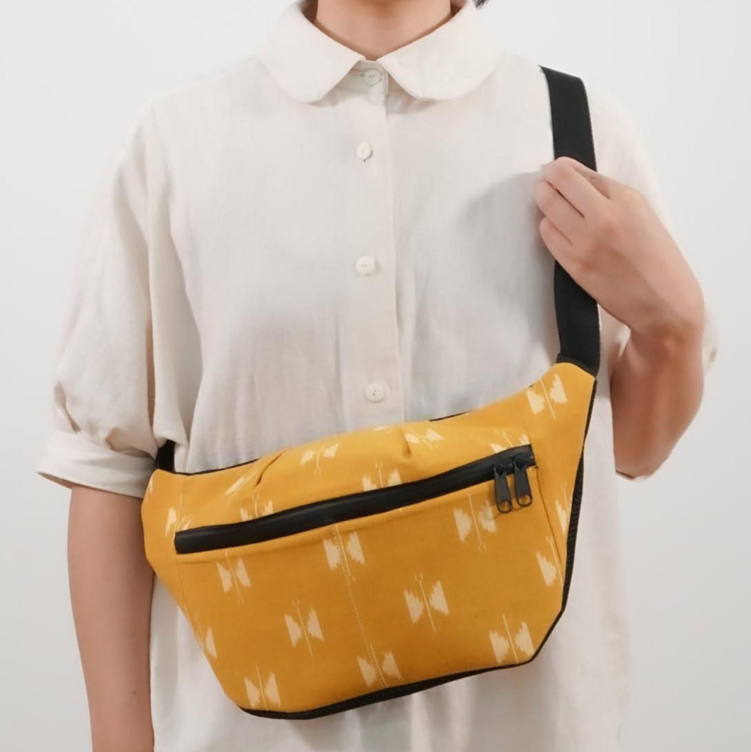 久留米かすりボディバック| bon voyage x Mikan bags x 野村織物コラボ