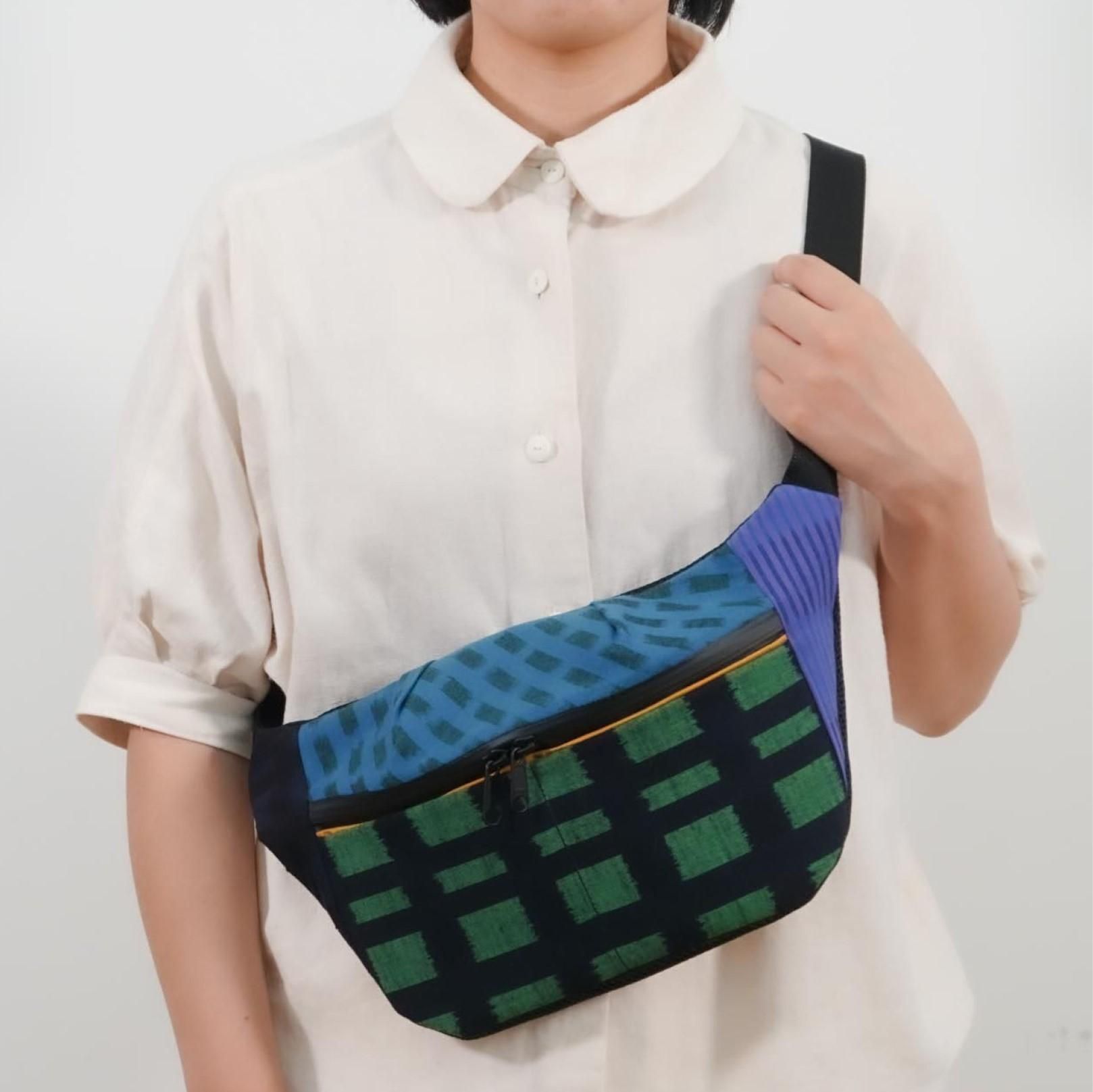 久留米かすりボディバック| bon voyage x Mikan bags x 野村織物コラボ