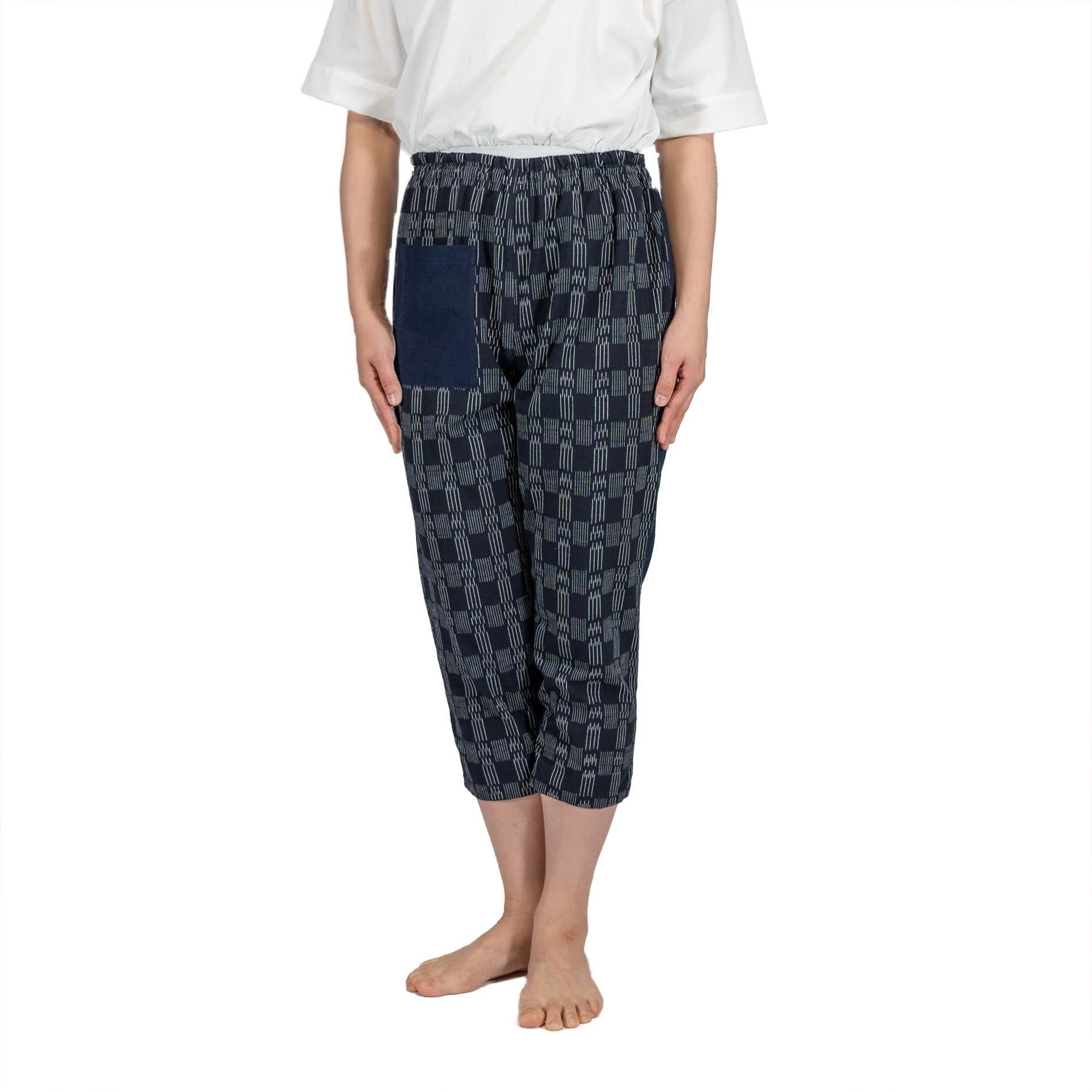 7分丈もんぺ〈カーニバル｜Pしましま〉 - 久留米かすりの野村織物