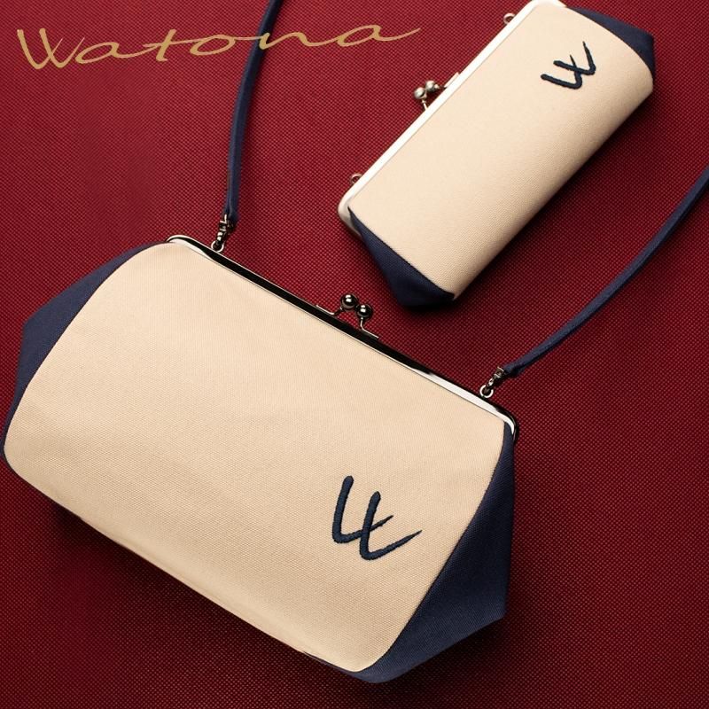 京都の職人が作る使いやすさを追求したがま口ショルダーバッグ