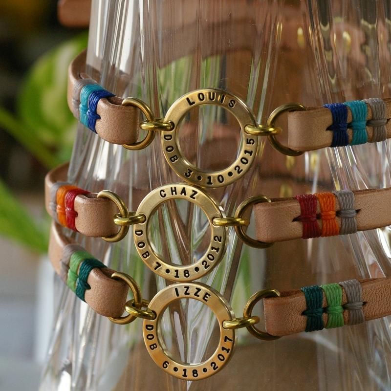 迷子札　オーダー受付 楽天市場】迷子札 チョーカー 犬 猫 名入れ☆本革 オーダー