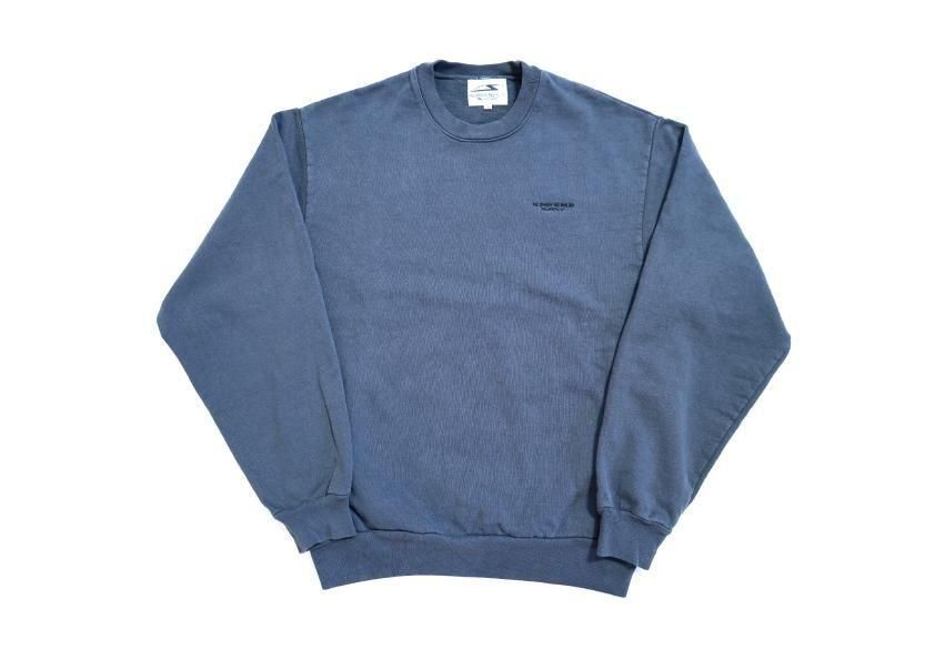 embroidery crew neck navy shadow