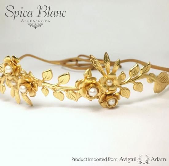 Avigail Adam| Flower Crown ヘアリース|インポート ブライダル ...