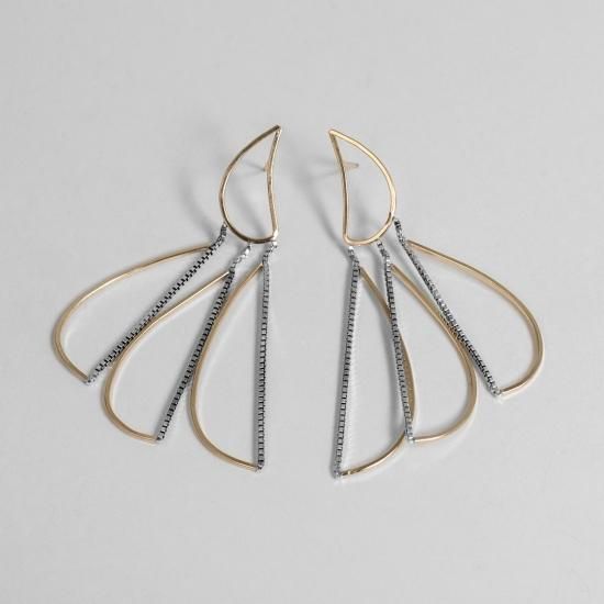 Mini Feather 14Kgfピアス【by boe (バイボー)】｜インポート