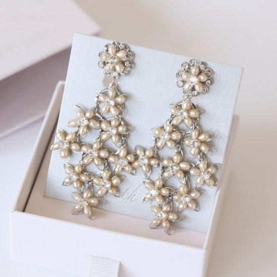 Elizabeth Bower Flutter Cascade Chandelierシャンデリアピアス Blush Cascadeイヤリング｜エリザベスバウアー｜インポート