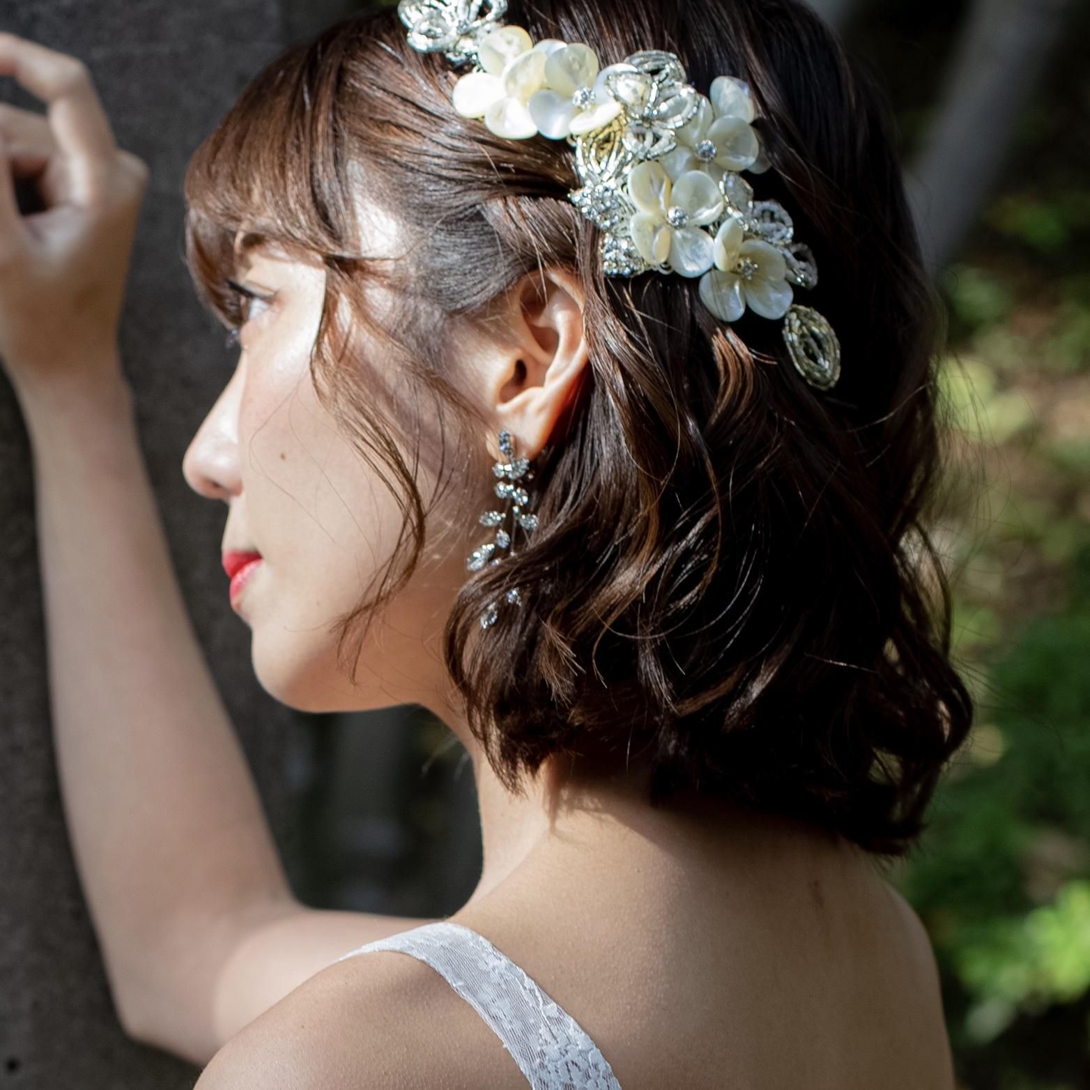 れちちさまエリザベスバウアー* ヘッドドレス Wisteria Headbandシルバーサイズ