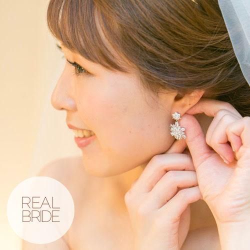 Sisi Joia クリスタルドロップピアス Elsa】ジルコニアドロップピアス【Le Petit Spica】｜インポート