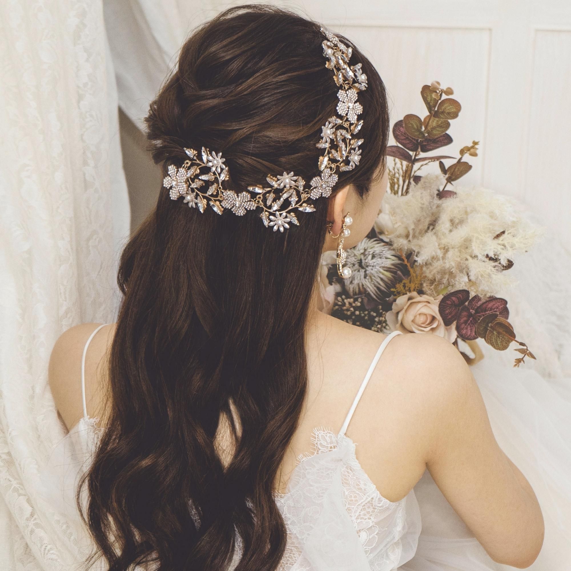 エリザベスバウアー・June Crystal Headband|インポート ブライダル アクセサリー・ヘッドドレス |【スピカブラン】 エリザベスバウアー・June Crystal Headband|インポート ブライダル アクセサリー・ヘッドドレス |【スピカブラン】