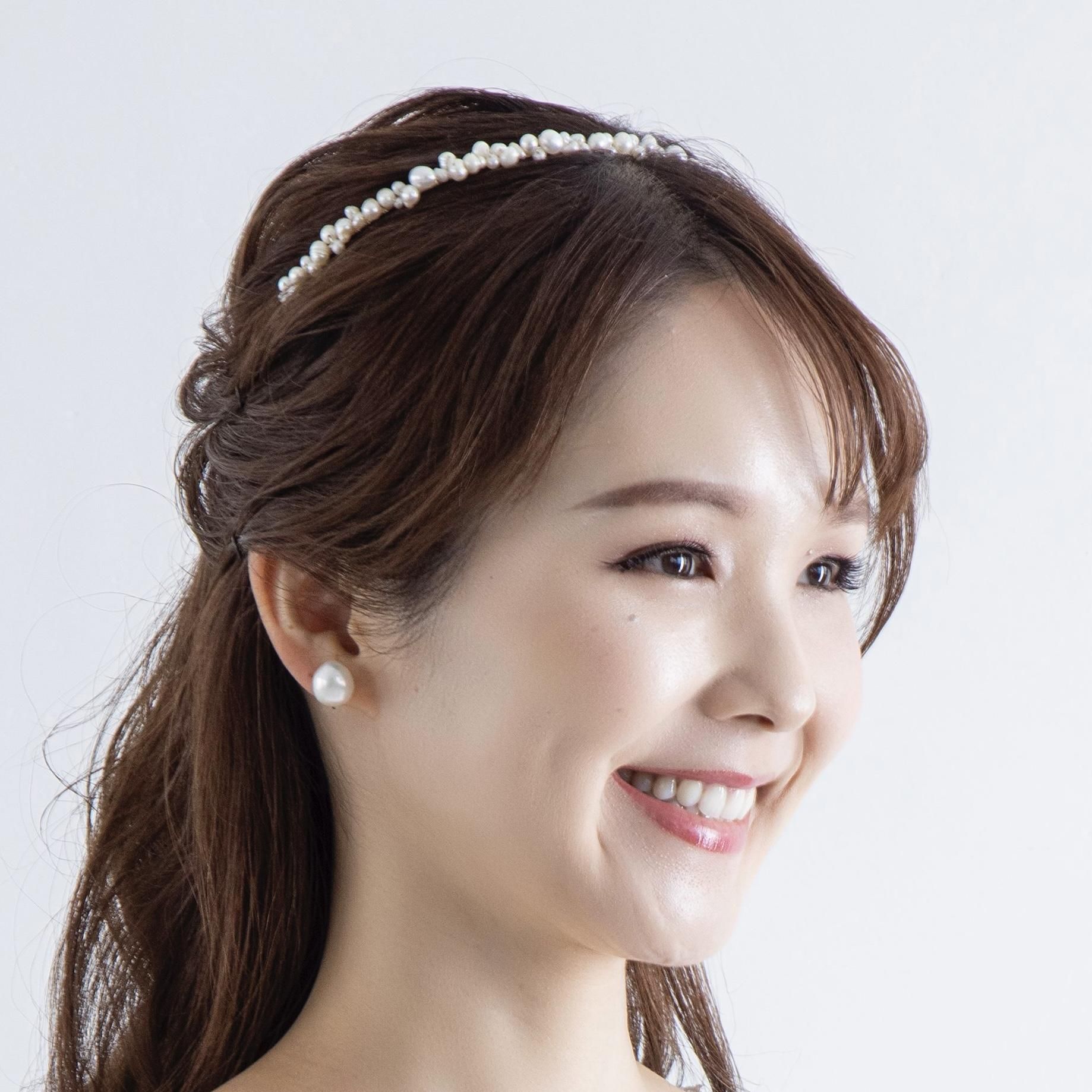 Galene淡水パールカチューシャ【DECOLOVE】｜インポート