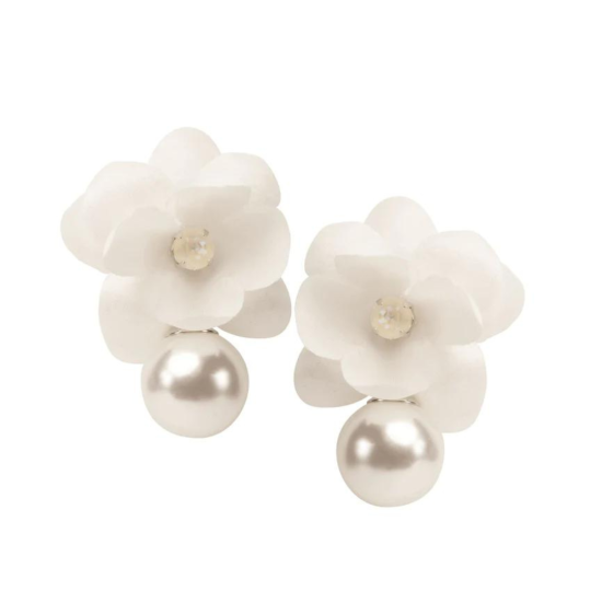 ͽʬOrganna Pearl Stud󥰡ԥ(ۥ磻/֥å)Elizabeth Bower