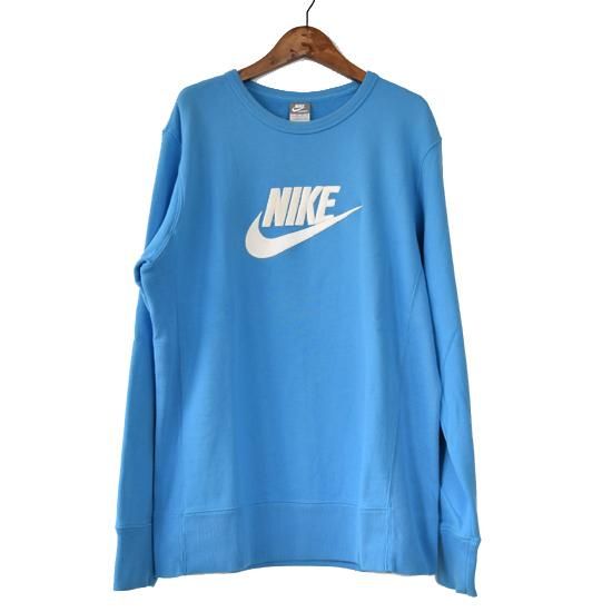 Nike ナイキ ロゴ刺繍 スウェット トレーナー水色オーバーサイズ Xl 古着屋 マッシュ 古着 通販