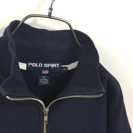 RALPH LAUREN POLO SPORT USAロゴハーフジップスウェット 紺(ネイビー ...