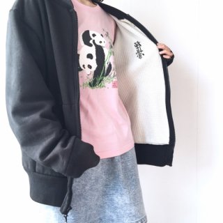 中国パンダ 半袖Tシャツ 桃(ぴんく)//クリックポスト可/古着と未使用品2種あり