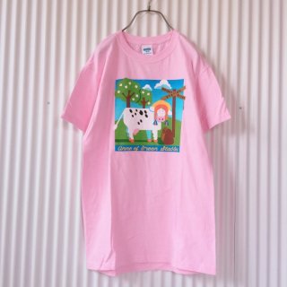 cows 牛さんTシャツ ピンク made in CANADA /クリックポスト可