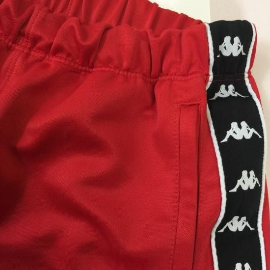 Kappa ハーフパンツ サイドロゴライン 赤(レッド) - 古着屋