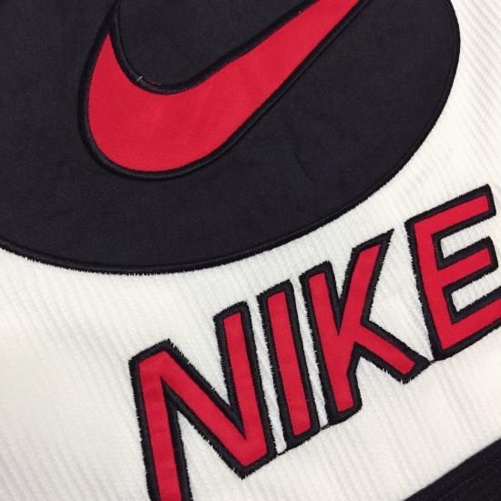 Nike ナイキ ロゴ刺繍 モノトーンゲームシャツ 半袖 古着屋マッシュ