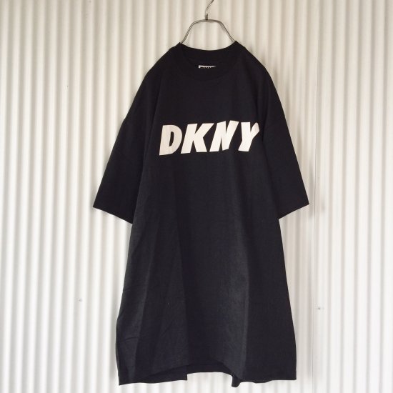 DKNY JEANS ビッグTシャツ 黒(ブラック) / クリックポスト可 - 古着屋