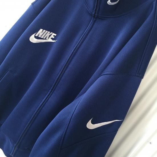 NIKE ヴィンテージトラックジャケット スウッシュ刺繍 XL-古着屋 NIKE ヴィンテージトラックジャケット スウッシュ刺繍 XL-古着屋