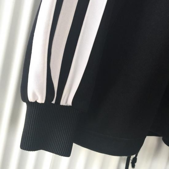 adidas 太3本ライントラックジャケット 黒×白 size:O-古着屋マッシュ adidas 太3本ライントラックジャケット 黒×白 size:O-古着屋マッシュ