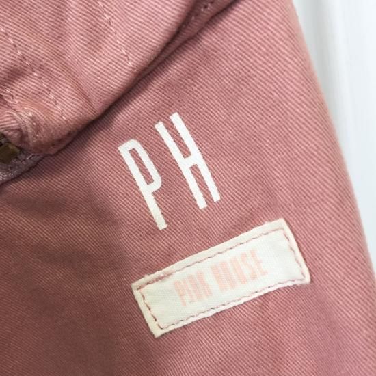 PINK HOUSE MA-1タイプブルゾン バックロゴ くすみピンク- 古着 PINK HOUSE MA-1タイプブルゾン バックロゴ くすみピンク- 古着
