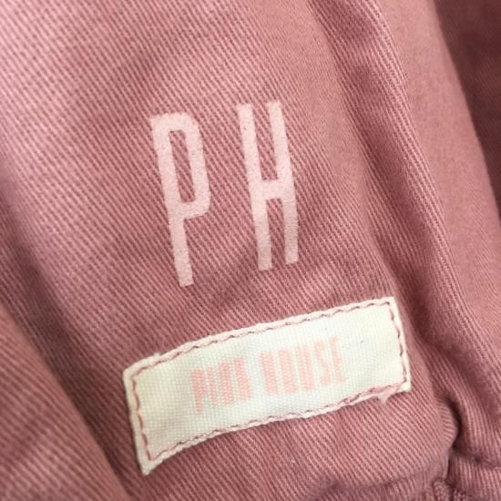 PINK HOUSE MA-1タイプブルゾン バックロゴ くすみピンク- 古着 PINK HOUSE MA-1タイプブルゾン バックロゴ くすみピンク- 古着