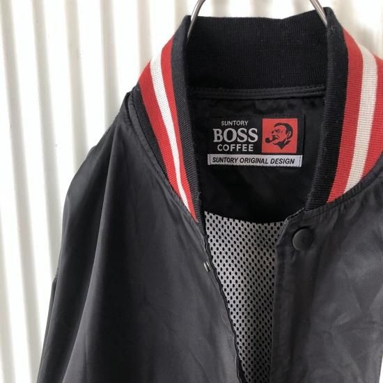 BOSS ナイロンスタジャン /ブラック- 古着屋マッシュ